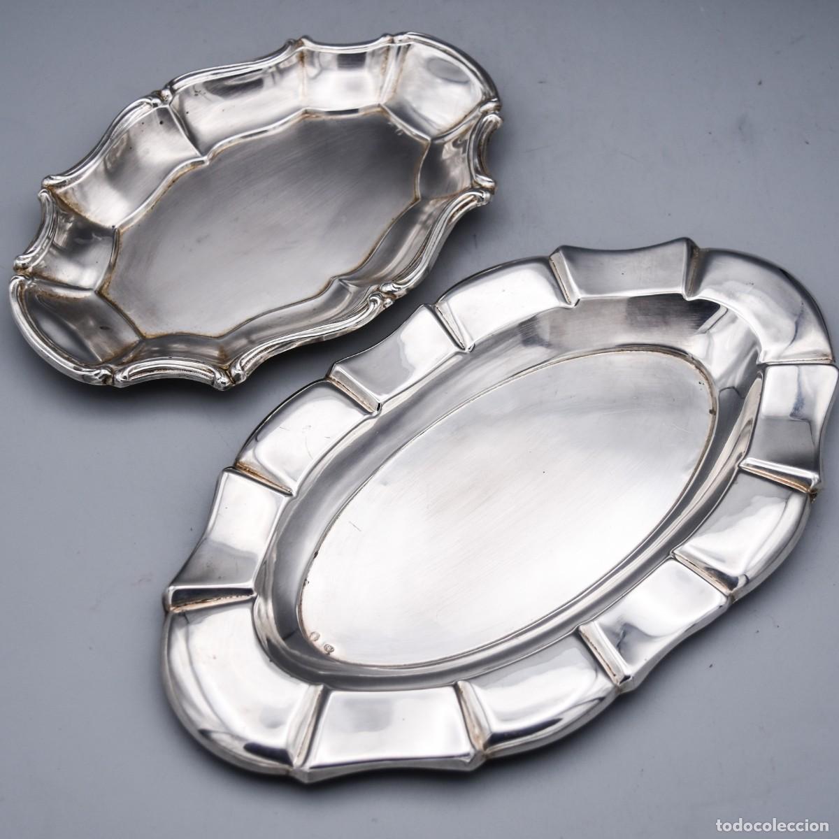 Antig&uuml;edades: Bandejas antiguas de plata - Foto 2