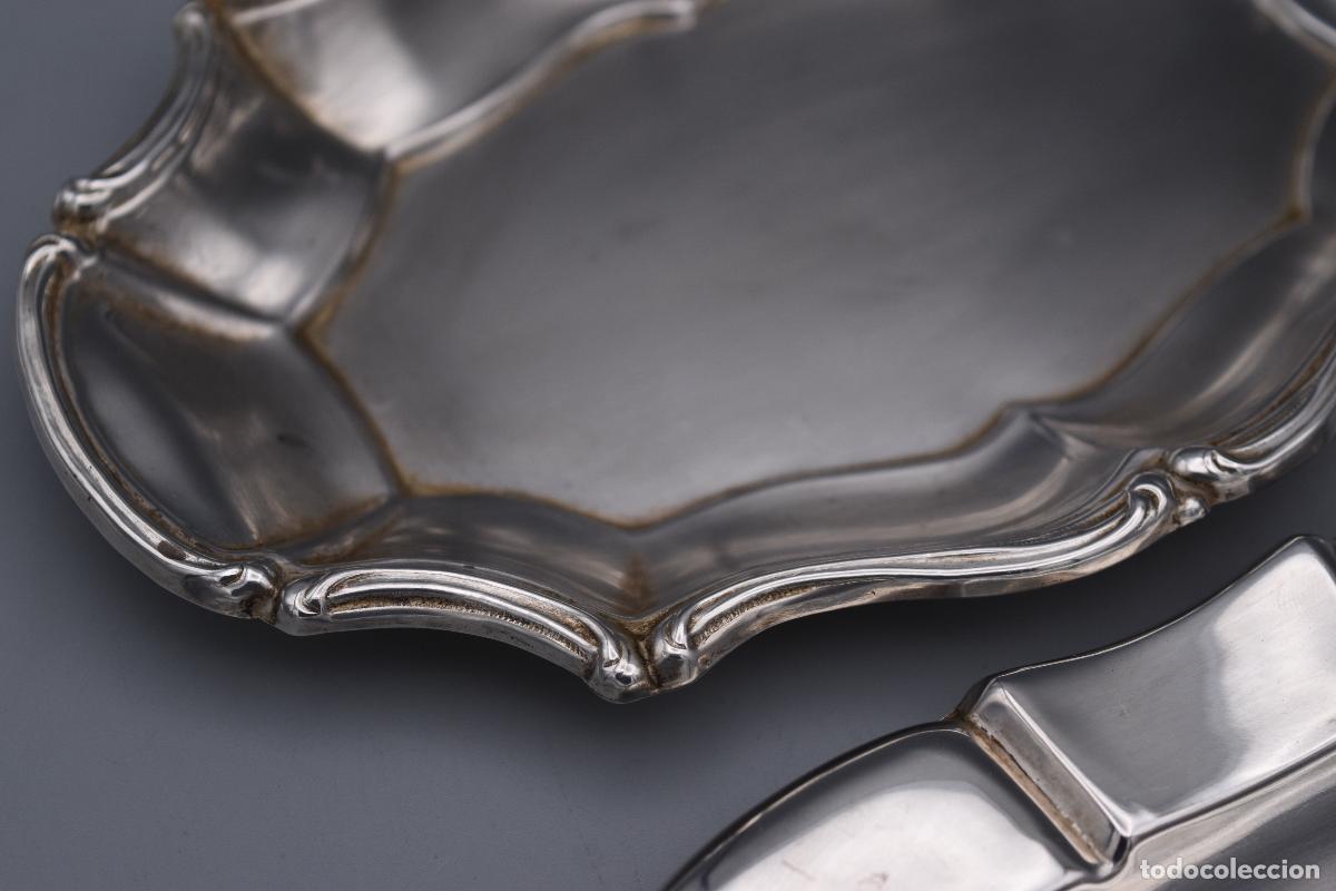 Antig&uuml;edades: Bandejas antiguas de plata - Foto 7