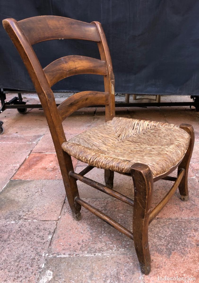 Antig&uuml;edades: ANTIGUA SILLA de hogar de enea - Foto 1