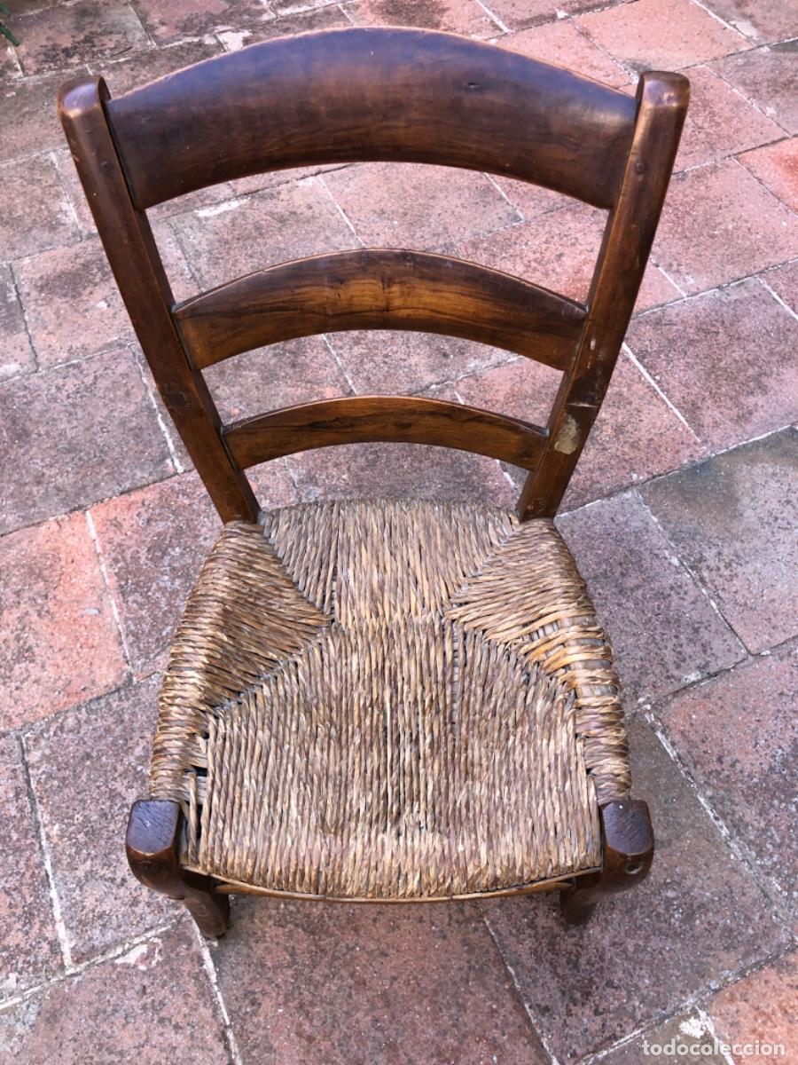 Antig&uuml;edades: ANTIGUA SILLA de hogar de enea - Foto 2