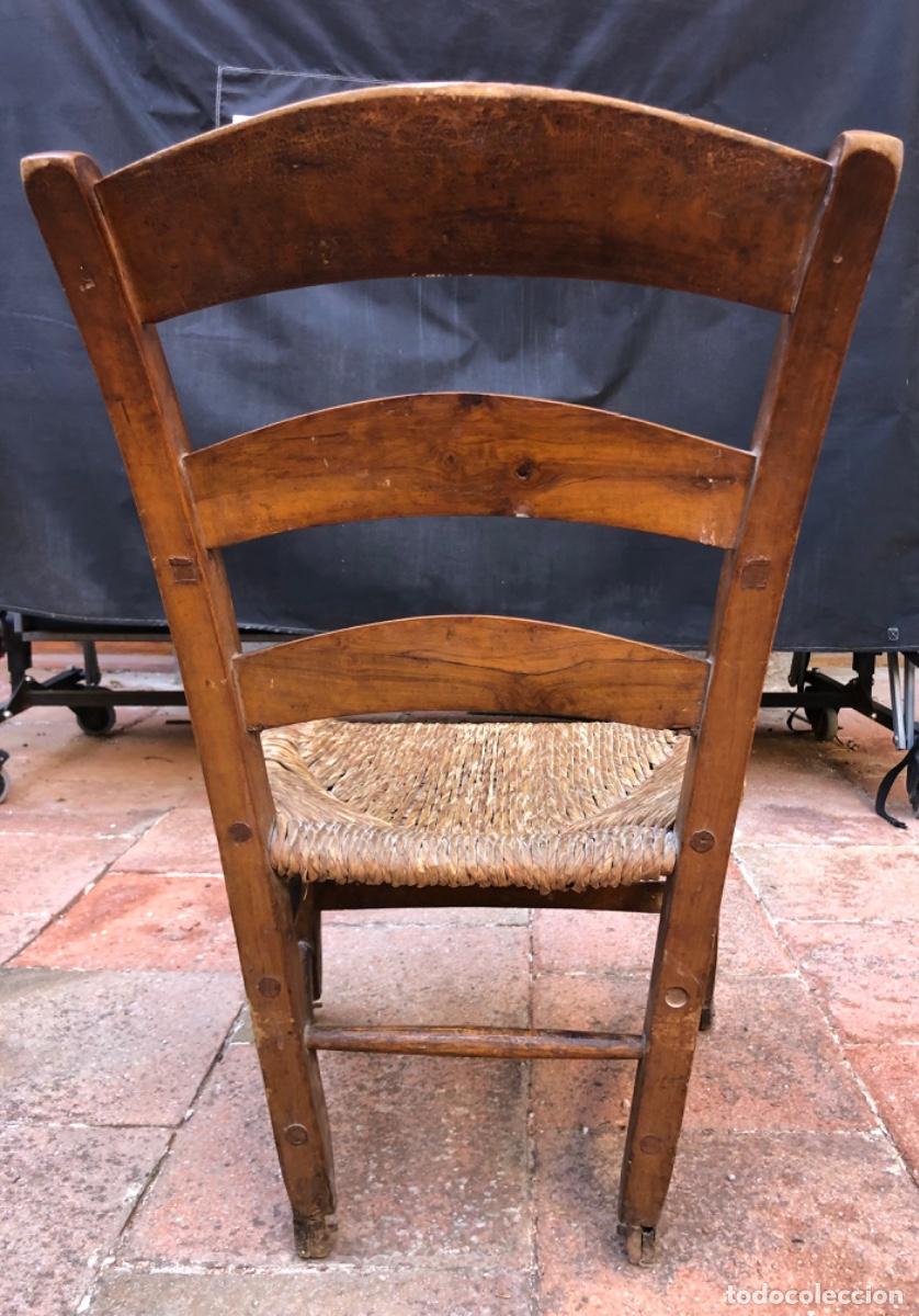Antig&uuml;edades: ANTIGUA SILLA de hogar de enea - Foto 5