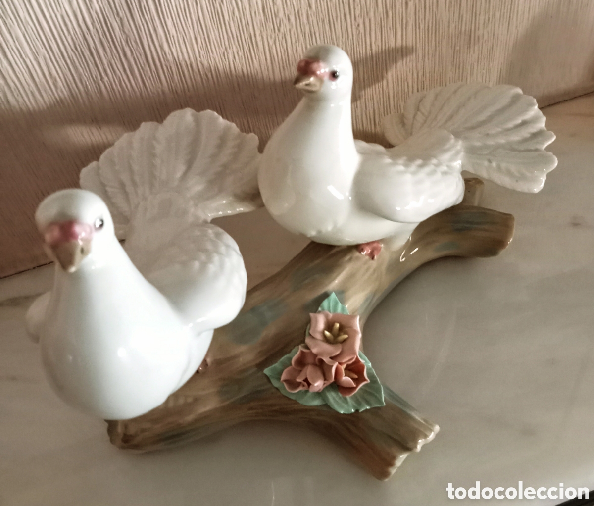 Antig&uuml;edades: Antigua pareja de palomas - Foto 3