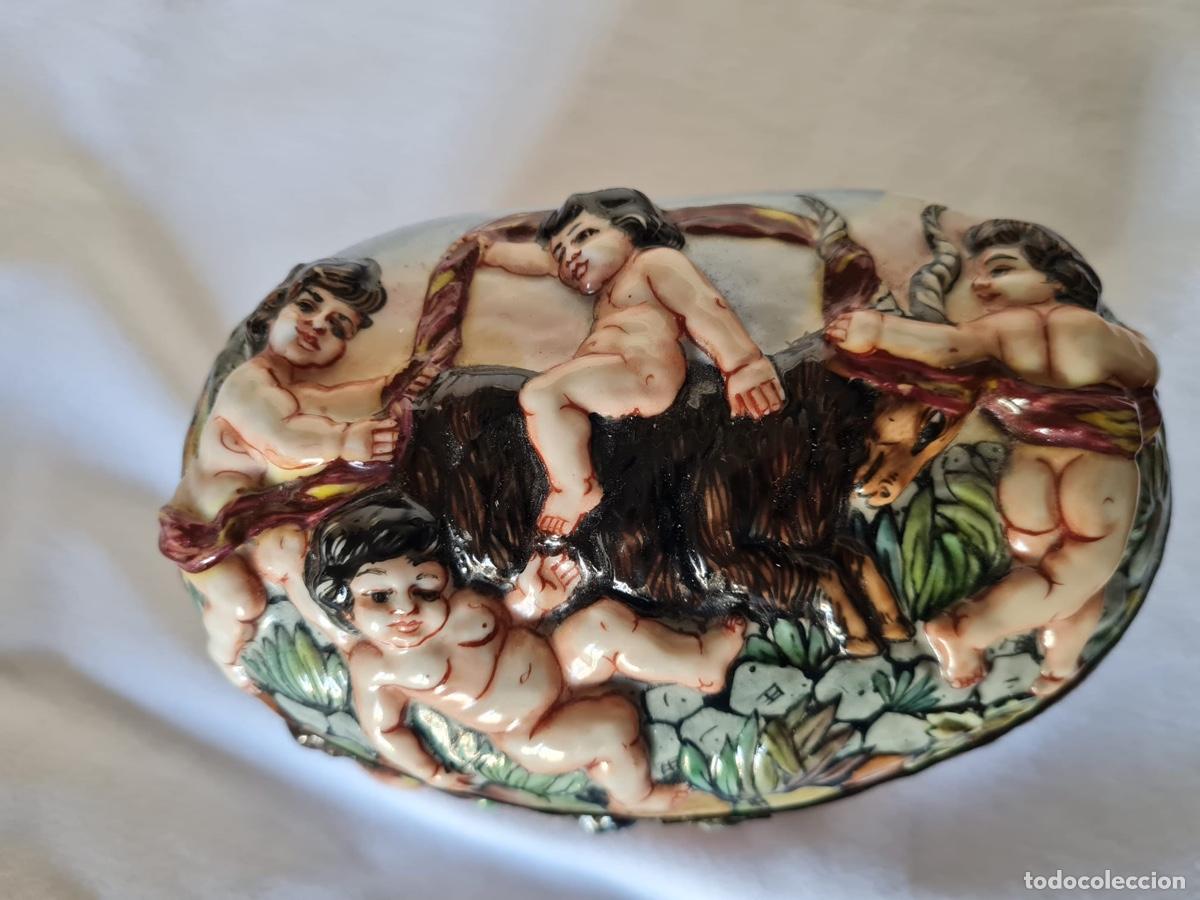 Antig&uuml;edades: CAJA PORCELANA CAPODIMONTE - Foto 3