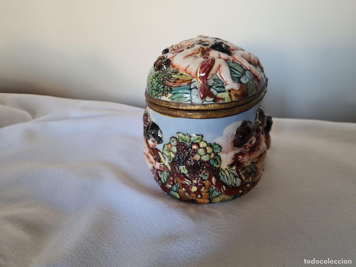 Antig&uuml;edades: CAJA PORCELANA CAPODIMONTE - Foto 4