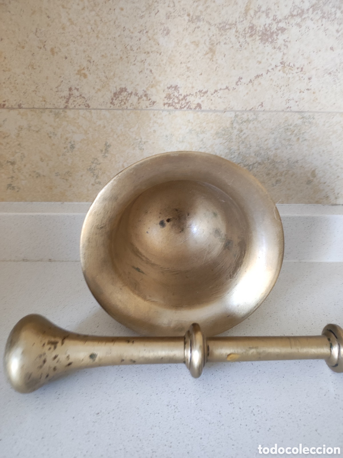 Antig&uuml;edades: Almirez de bronce - Foto 3