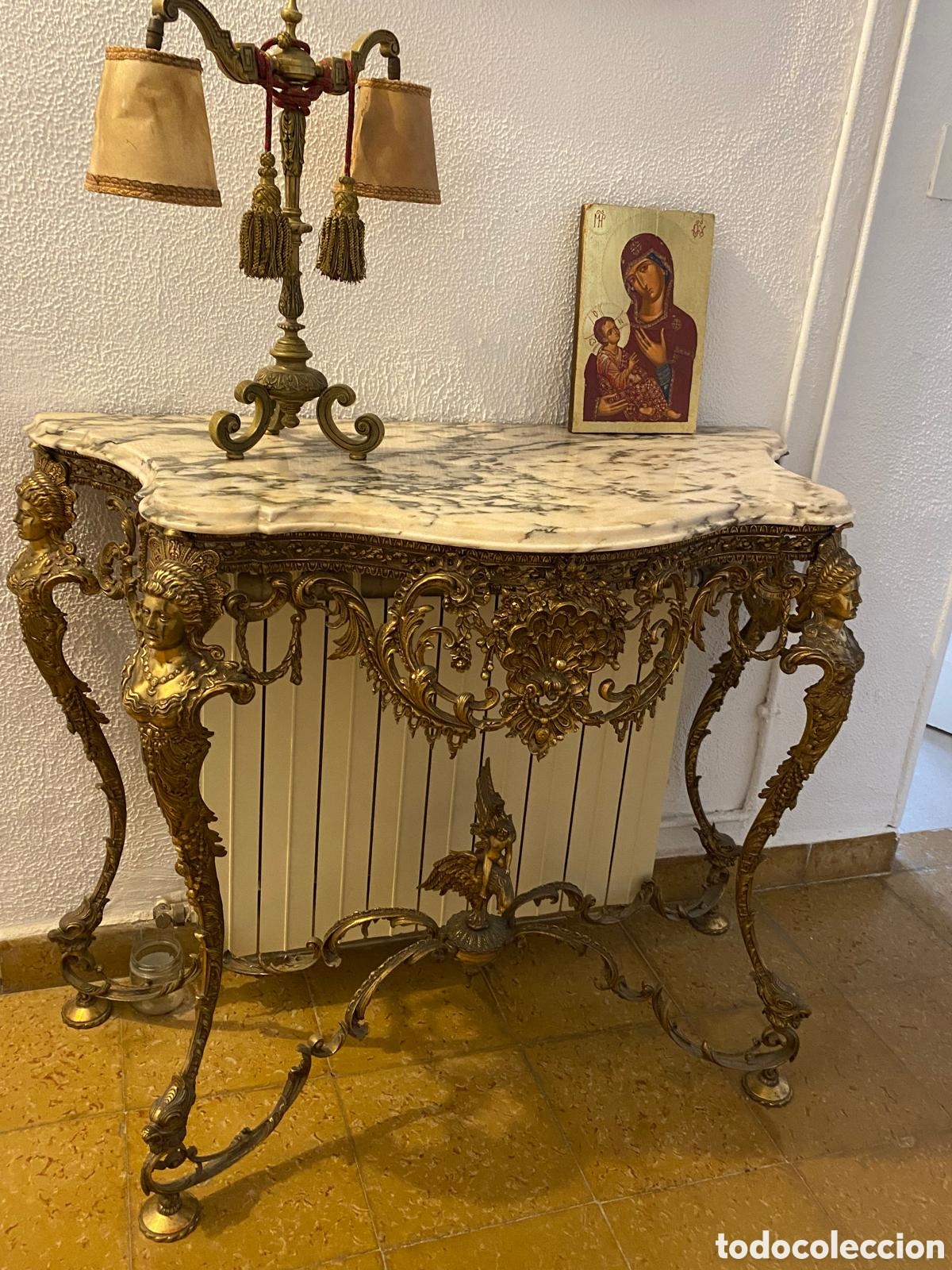 Antig&uuml;edades: Consola de bronce italiana - Foto 3