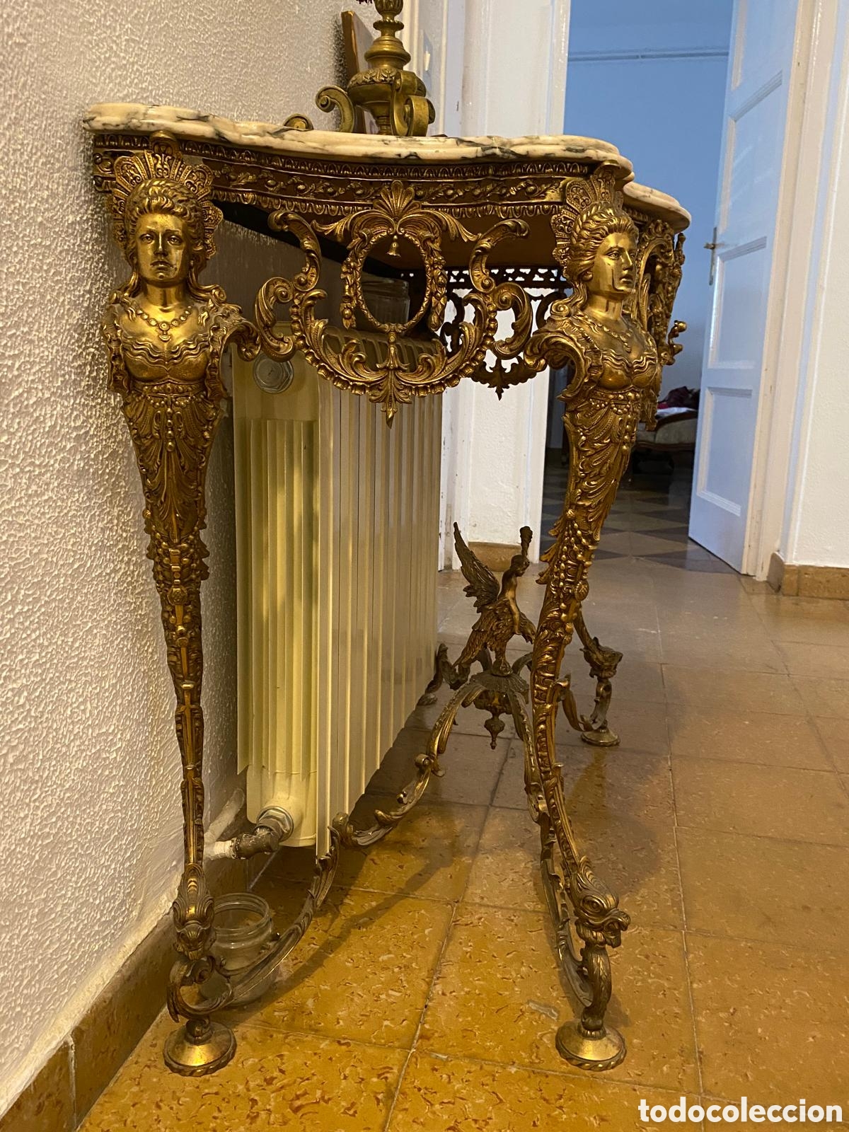 Antig&uuml;edades: Consola de bronce italiana - Foto 4