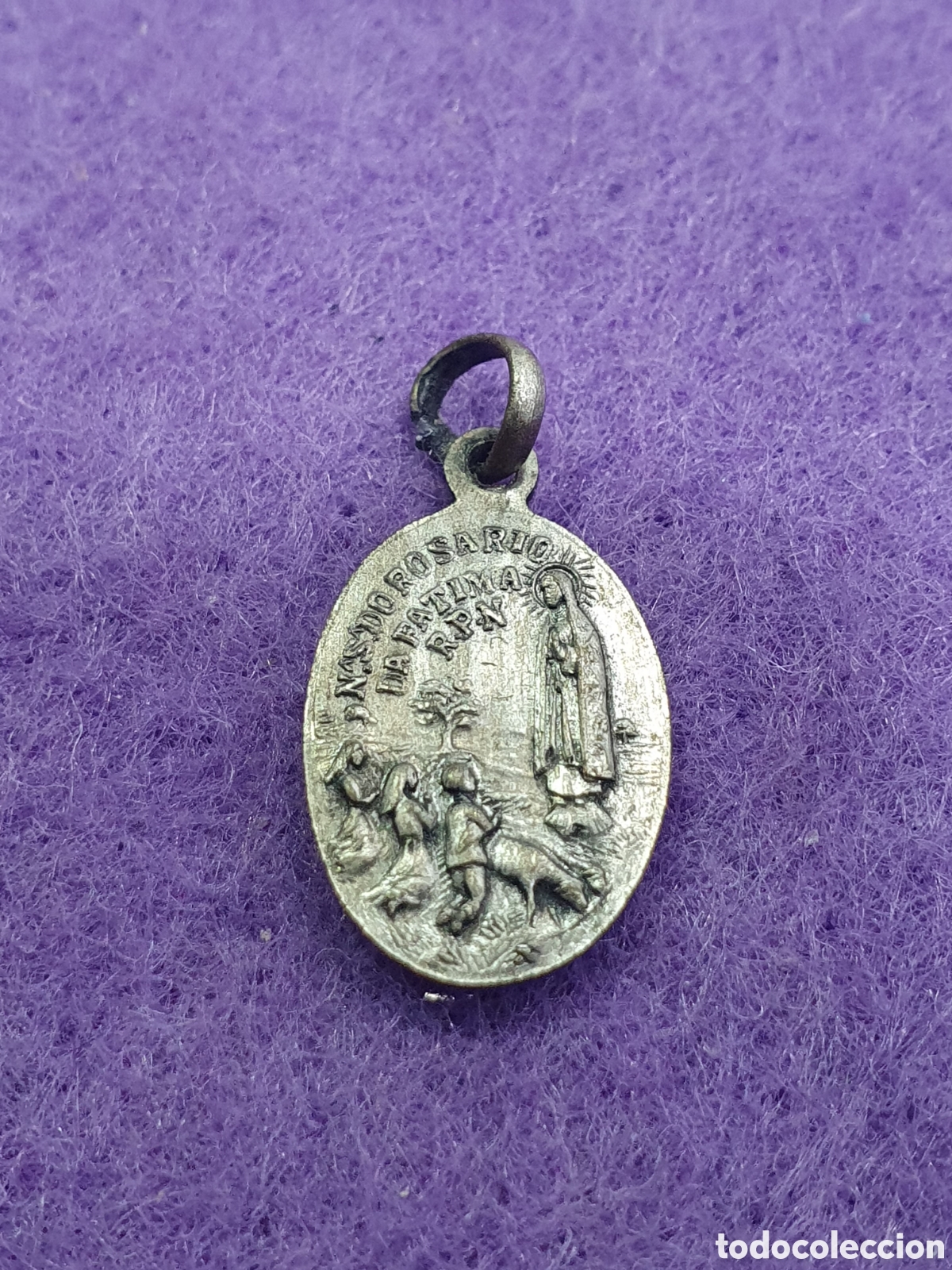 Antig&uuml;edades: Medalla Virgen de F&aacute;tima. (L24) - Foto 2