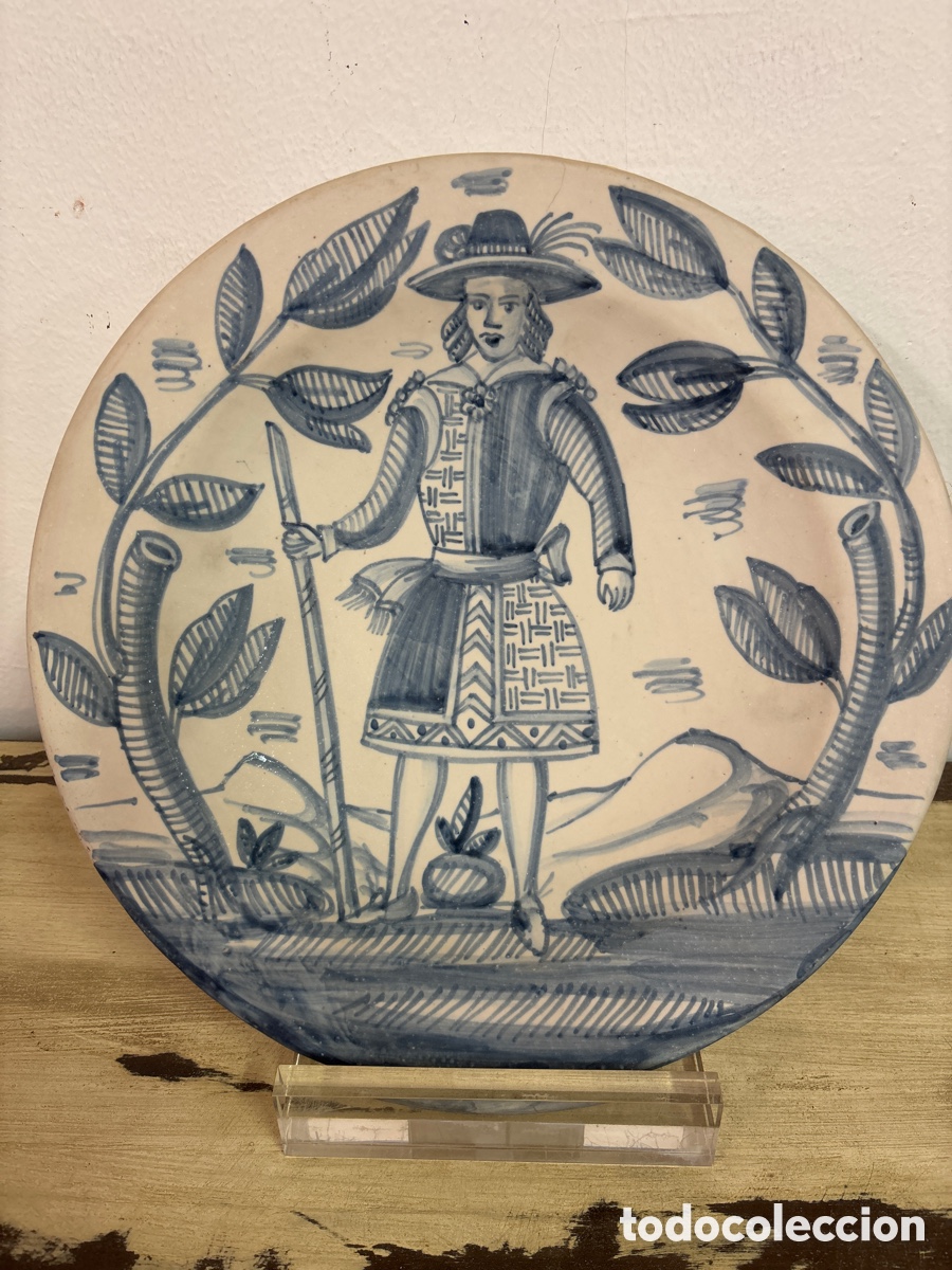 Antig&uuml;edades: Plato de Talavera - Foto 2