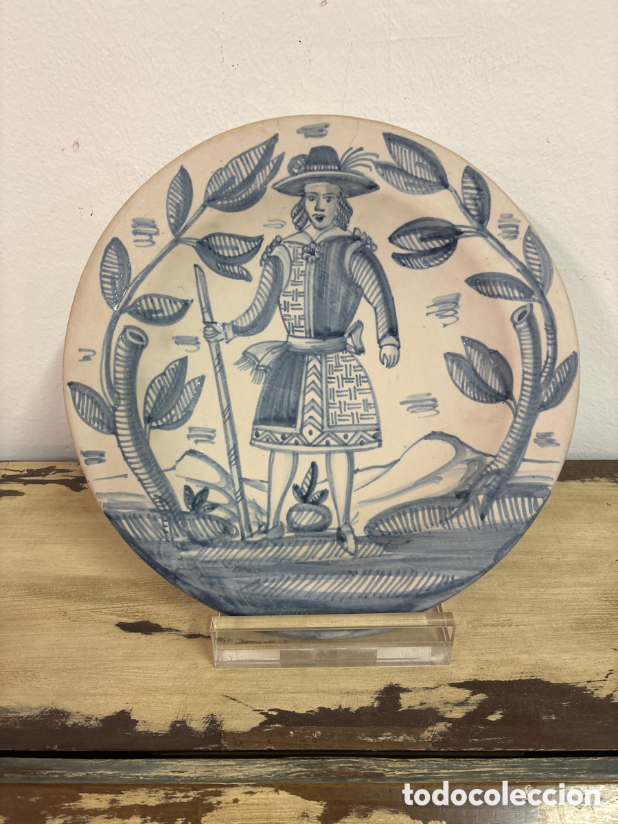 Antig&uuml;edades: Plato de Talavera - Foto 4