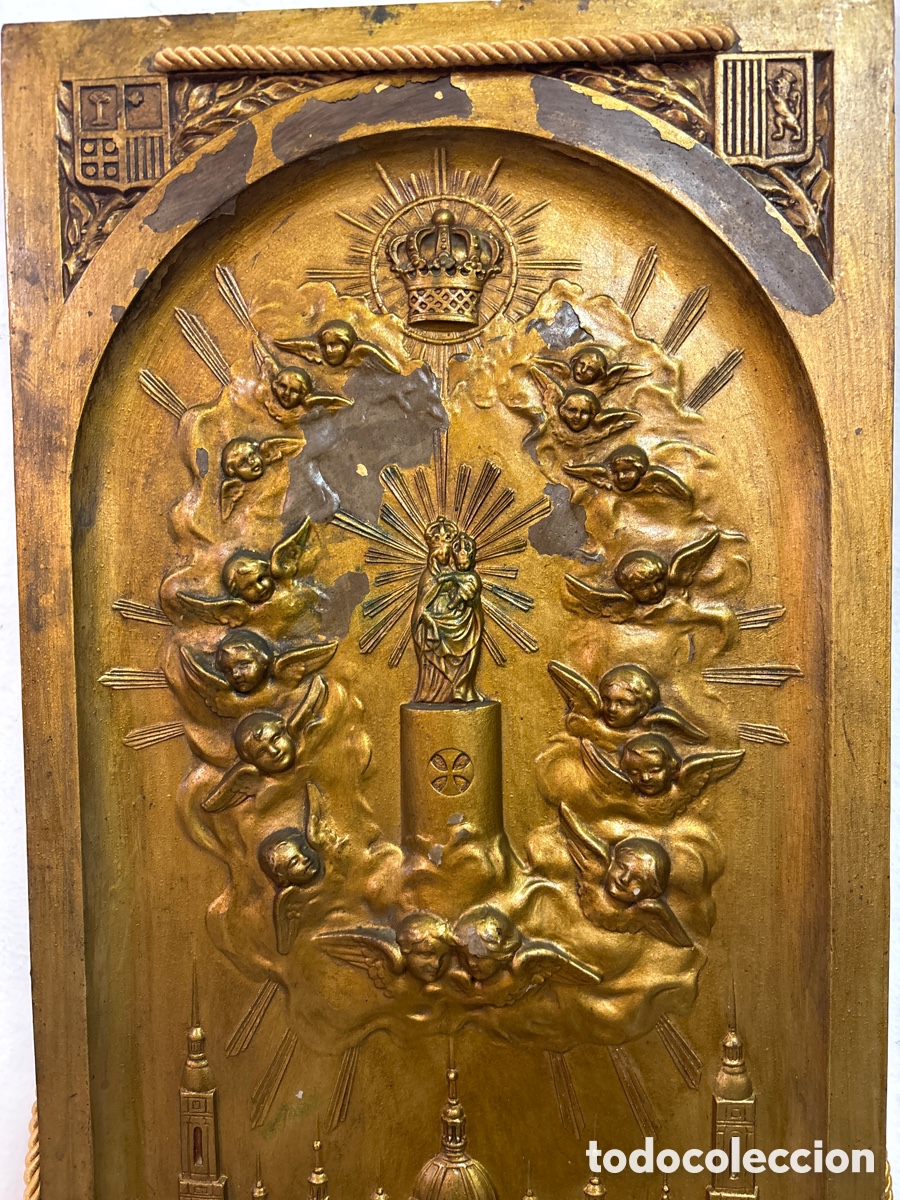 Antig&uuml;edades: Cuadro de la virgen del Pilar - Foto 2
