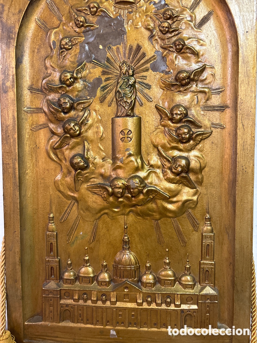 Antig&uuml;edades: Cuadro de la virgen del Pilar - Foto 3
