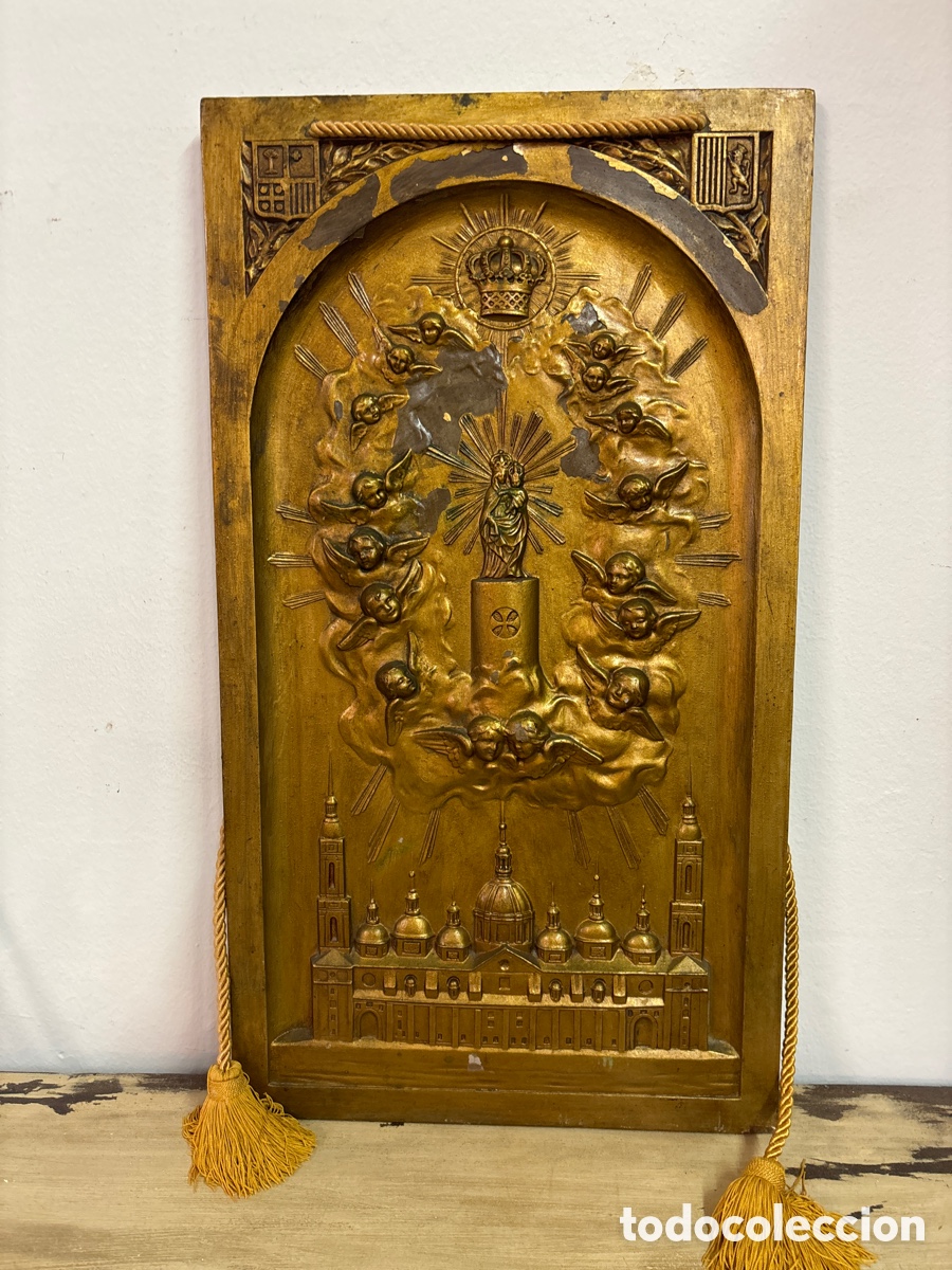 Antig&uuml;edades: Cuadro de la virgen del Pilar - Foto 4
