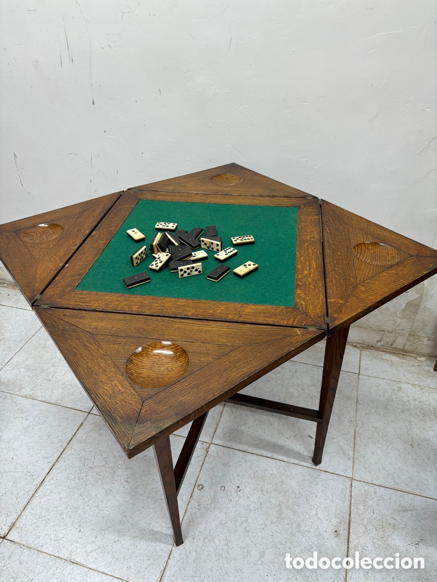 Antig&uuml;edades: Mesa juego de &ldquo;pa&ntilde;uelo&rdquo; - Foto 2