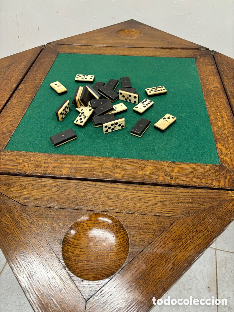 Antig&uuml;edades: Mesa juego de &ldquo;pa&ntilde;uelo&rdquo; - Foto 3