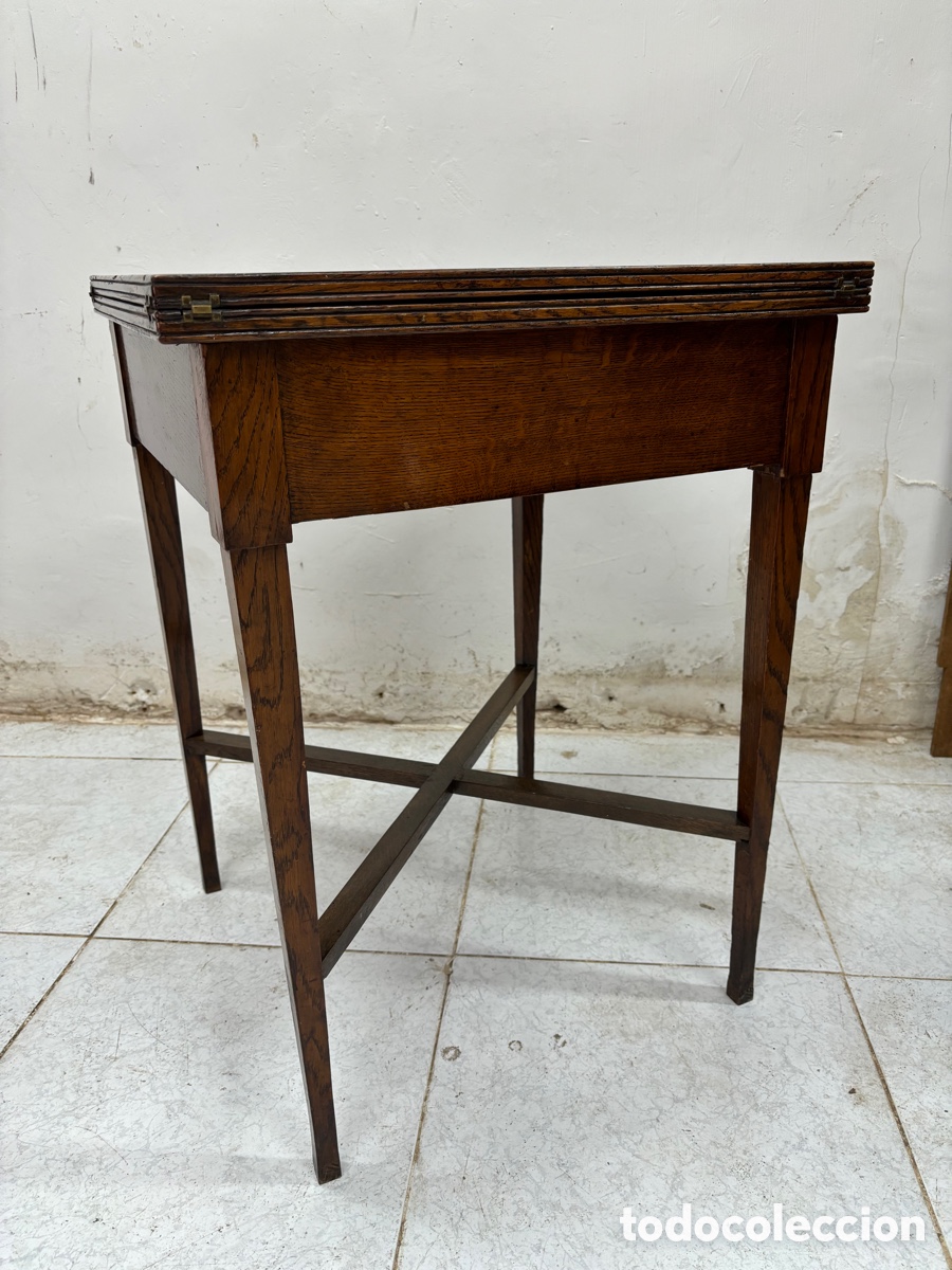 Antig&uuml;edades: Mesa juego de &ldquo;pa&ntilde;uelo&rdquo; - Foto 6