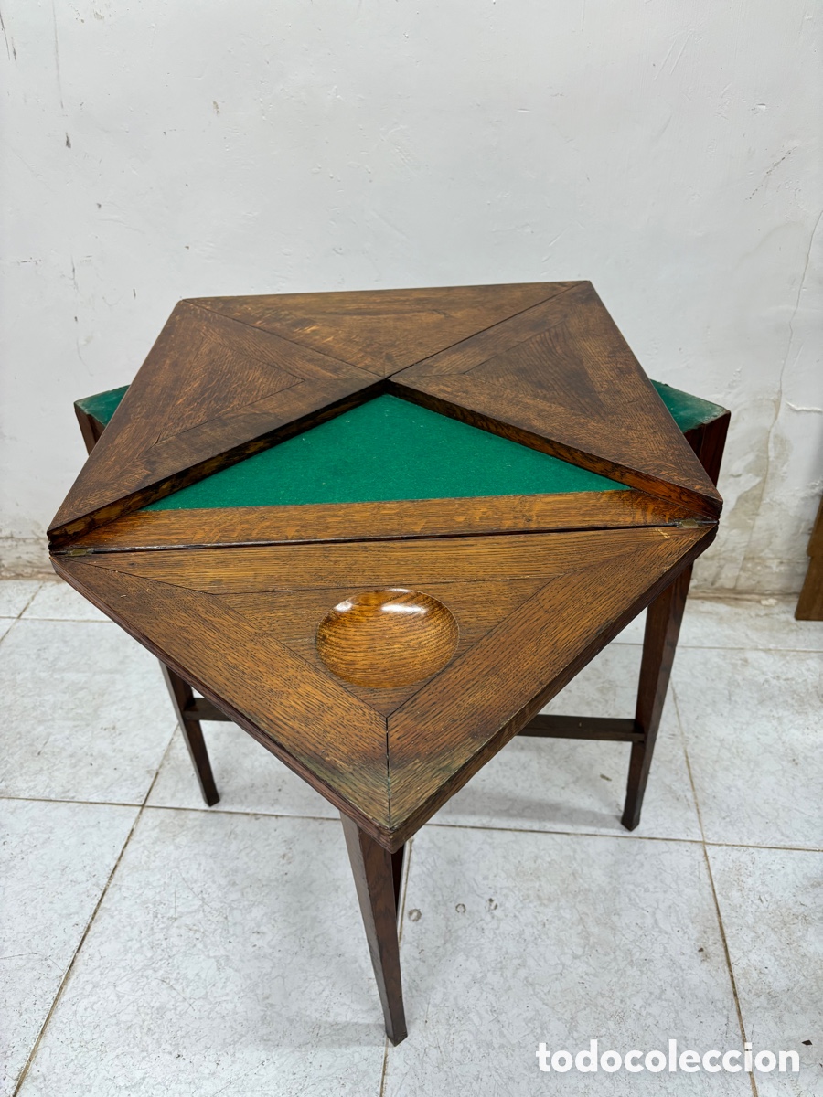 Antig&uuml;edades: Mesa juego de &ldquo;pa&ntilde;uelo&rdquo; - Foto 1