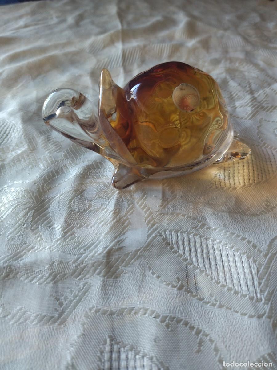 Antig&uuml;edades: Bonito caracol de cristal de murano. - Foto 2