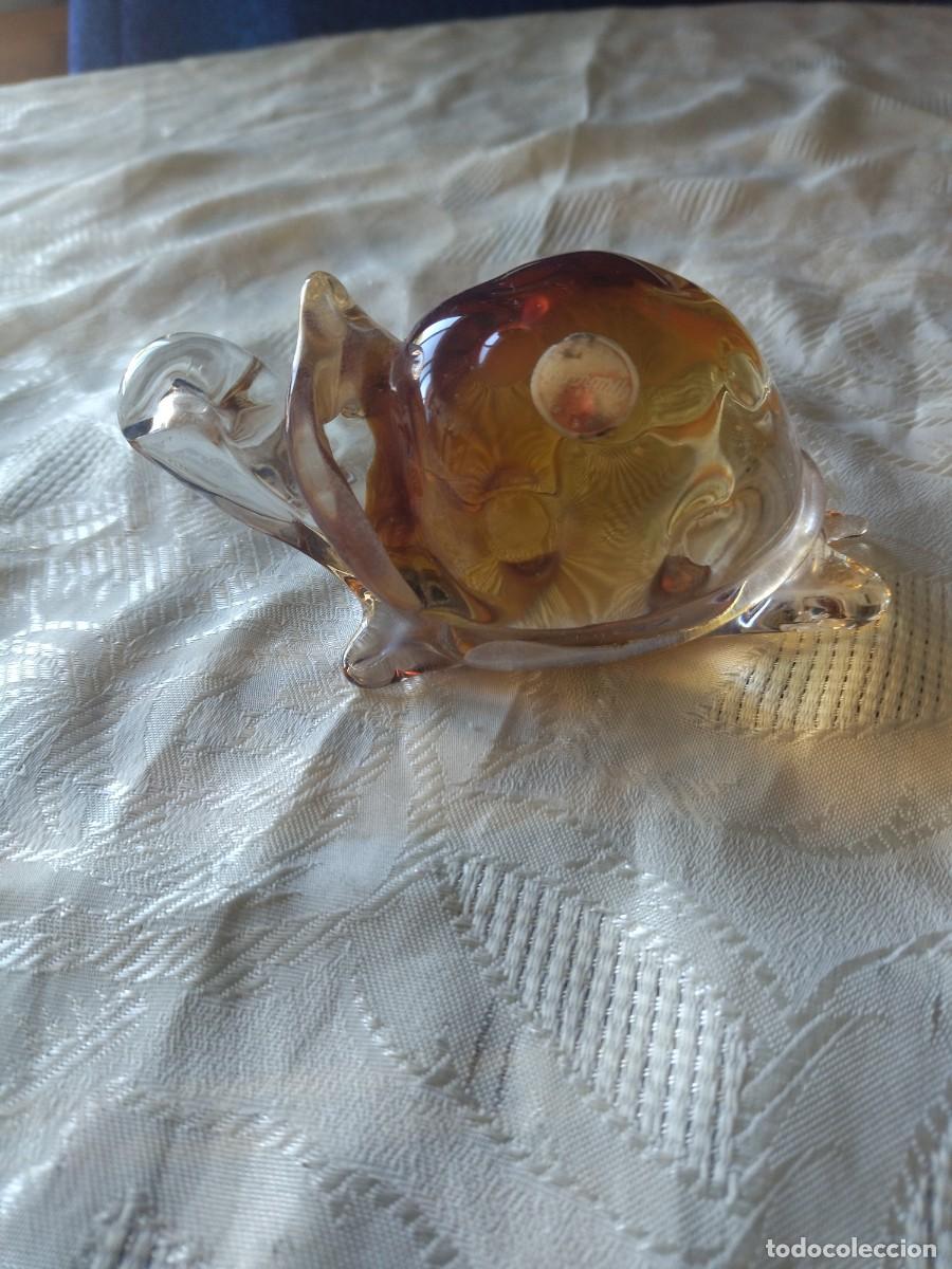 Antig&uuml;edades: Bonito caracol de cristal de murano. - Foto 3