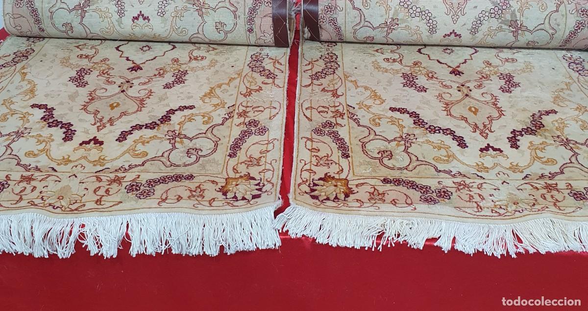 Antig&uuml;edades: Pareja de alfombras gemelas hechas a mano - Foto 1