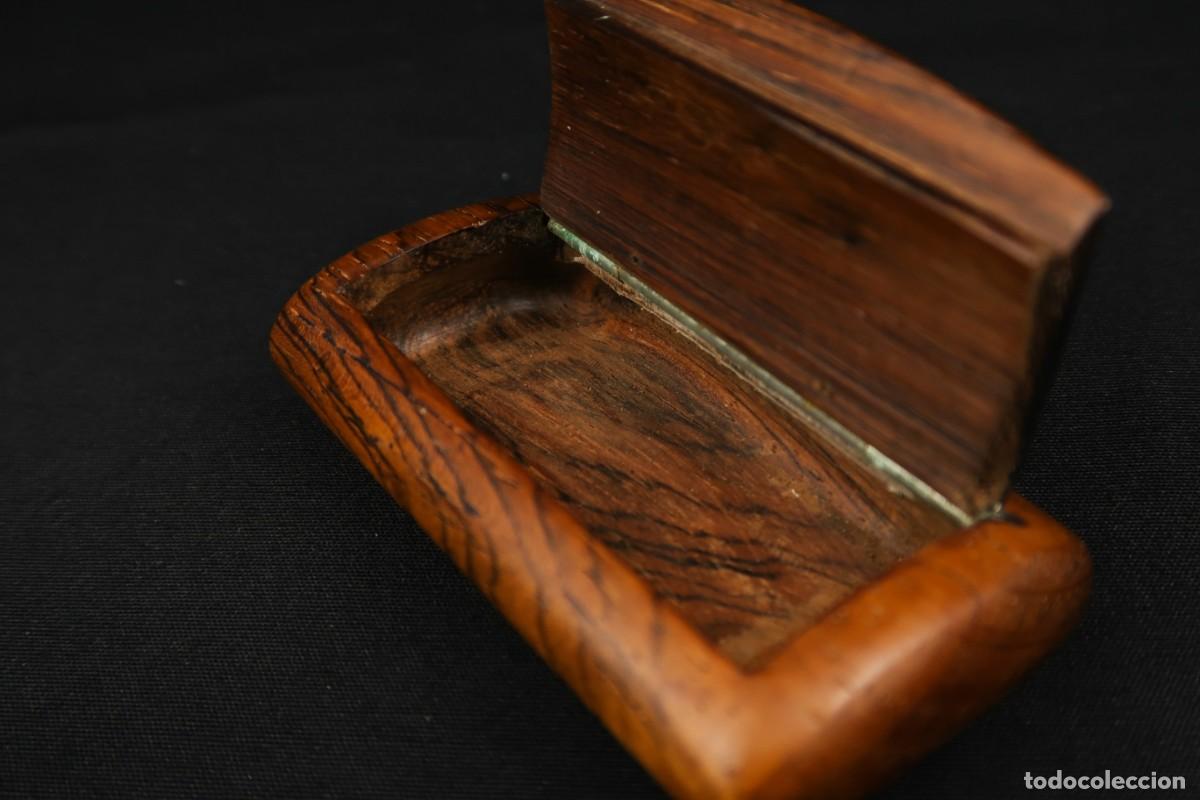 Antig&uuml;edades: Antigua Caja de Rape de Madera - Foto 11
