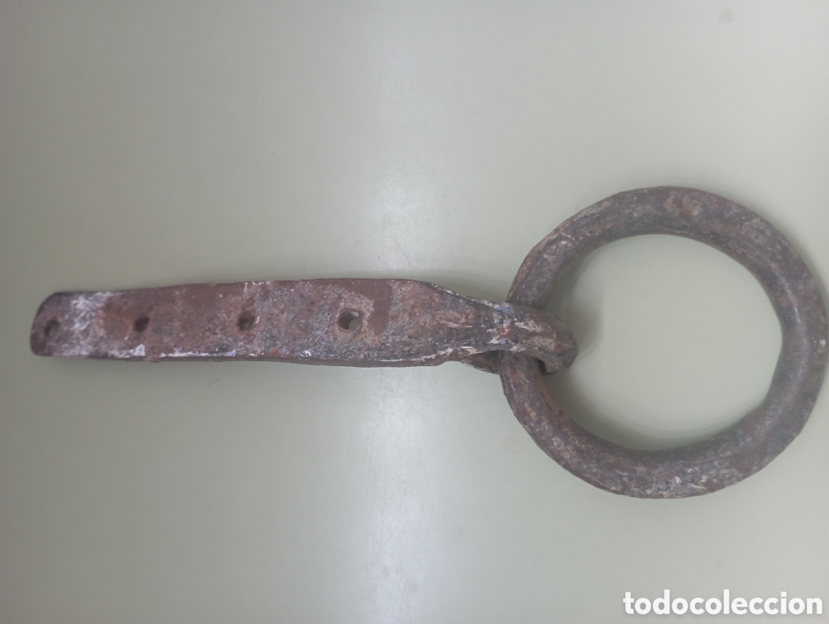 Antig&uuml;edades: Belorta argolla aldaba ganado - Foto 5