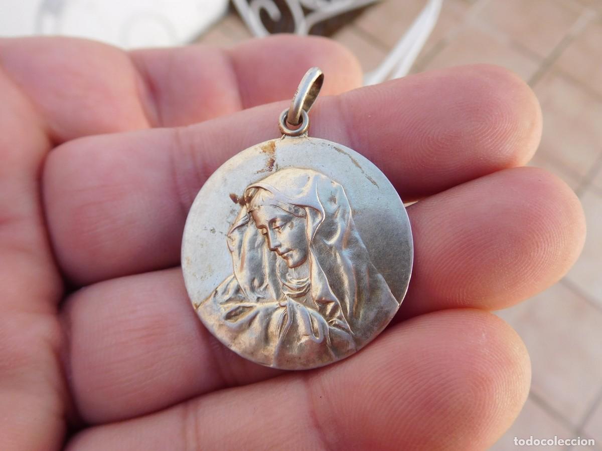 Antig&uuml;edades: Medalla antigua virgen - Foto 2