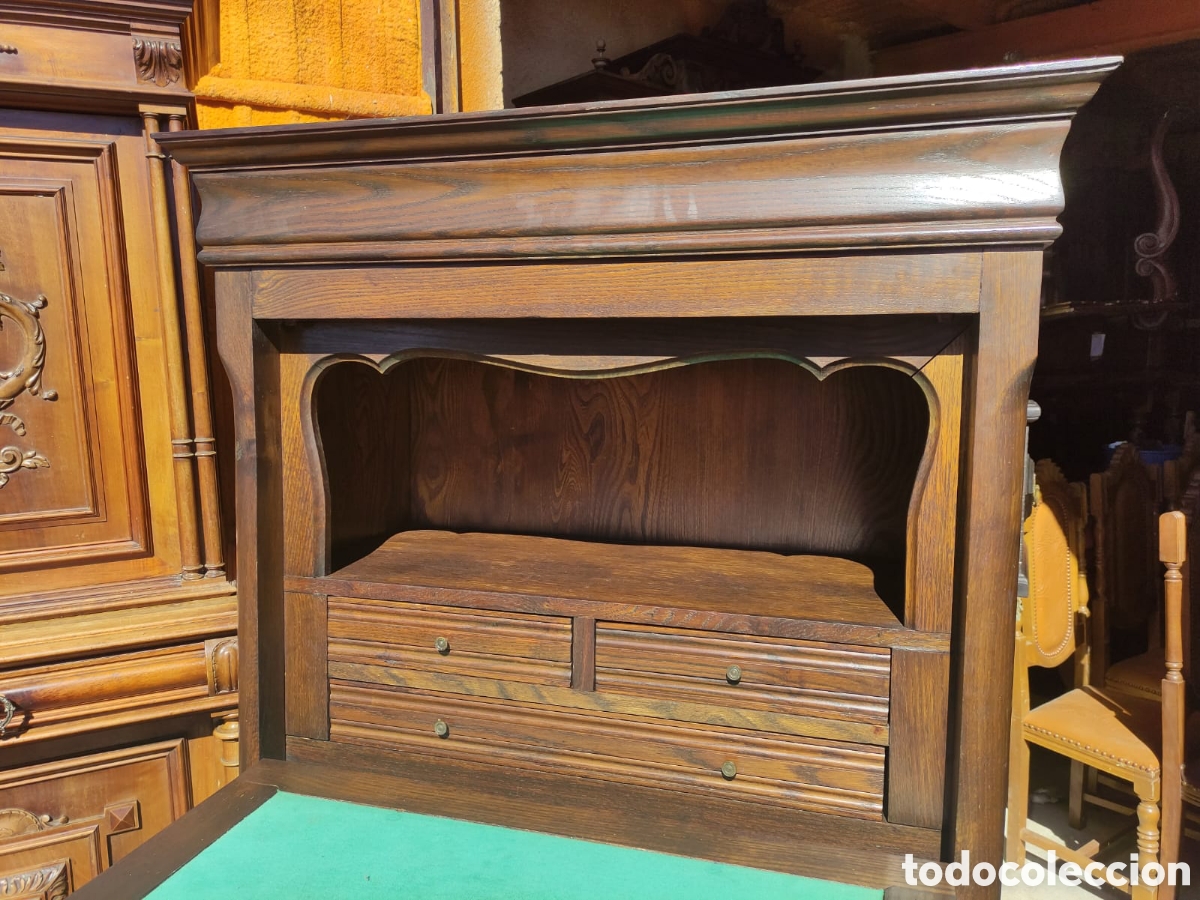 Antig&uuml;edades: Elegante bur&oacute; de roble - Foto 3