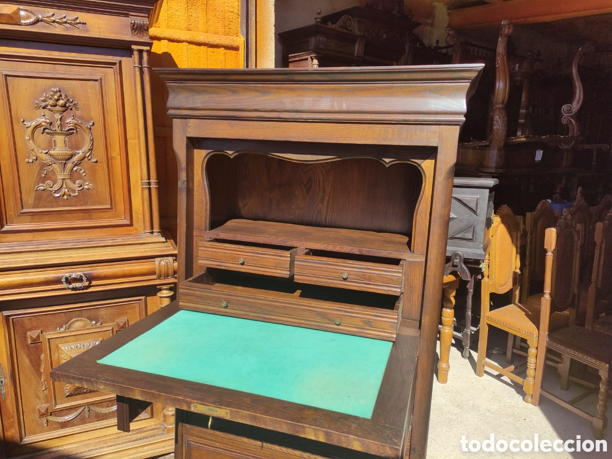 Antig&uuml;edades: Elegante bur&oacute; de roble - Foto 6