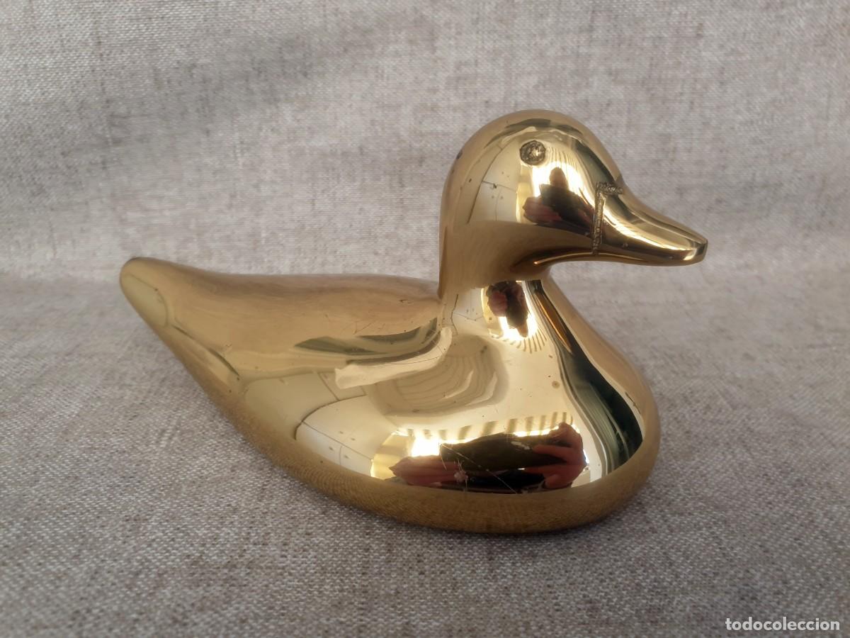 Antig&uuml;edades: PISAPAPELES PATO DE BRONCE - Foto 1