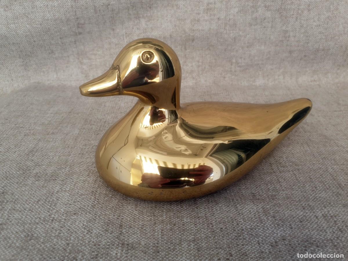 Antig&uuml;edades: PISAPAPELES PATO DE BRONCE - Foto 2