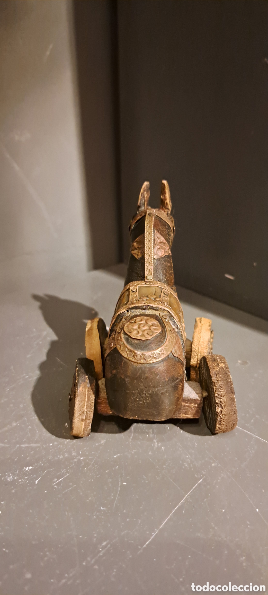 Antig&uuml;edades: Caballo madera antiguo. - Foto 5