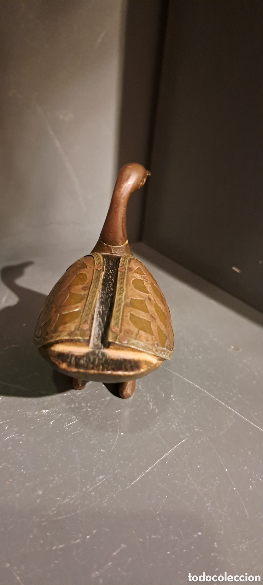 Antig&uuml;edades: Pato madera/bronce antiguo - Foto 3