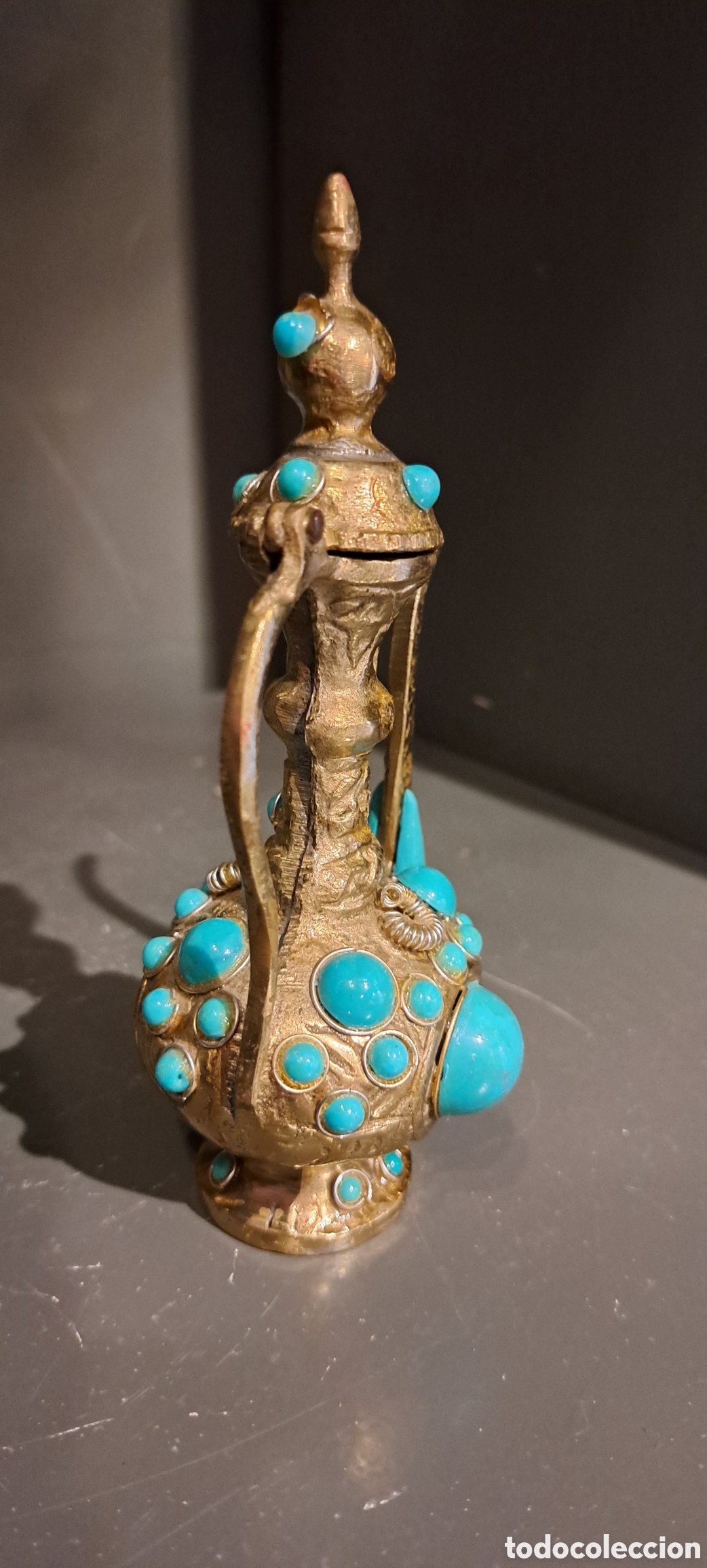 Antig&uuml;edades: Jarra marroqu&iacute; bronce - Foto 3