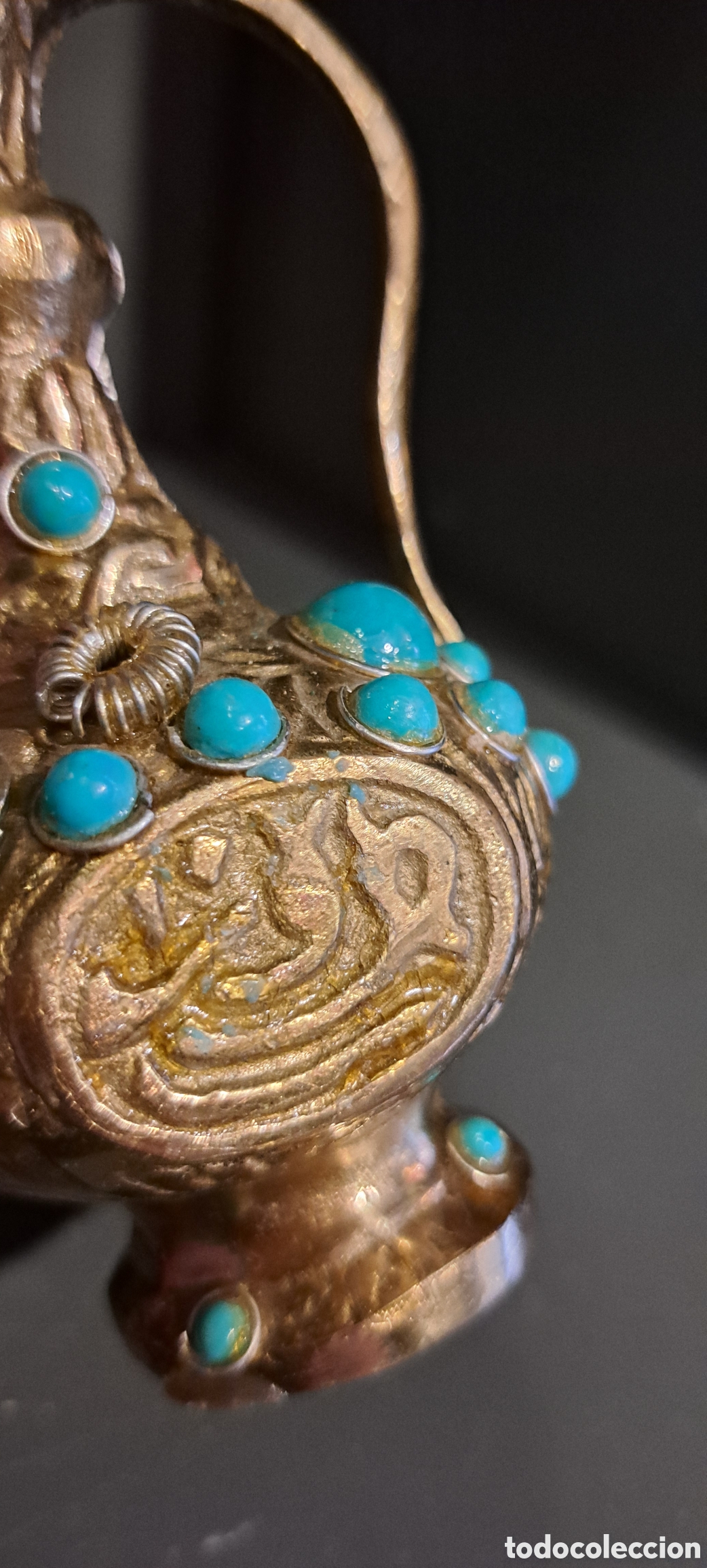 Antig&uuml;edades: Jarra marroqu&iacute; bronce - Foto 5