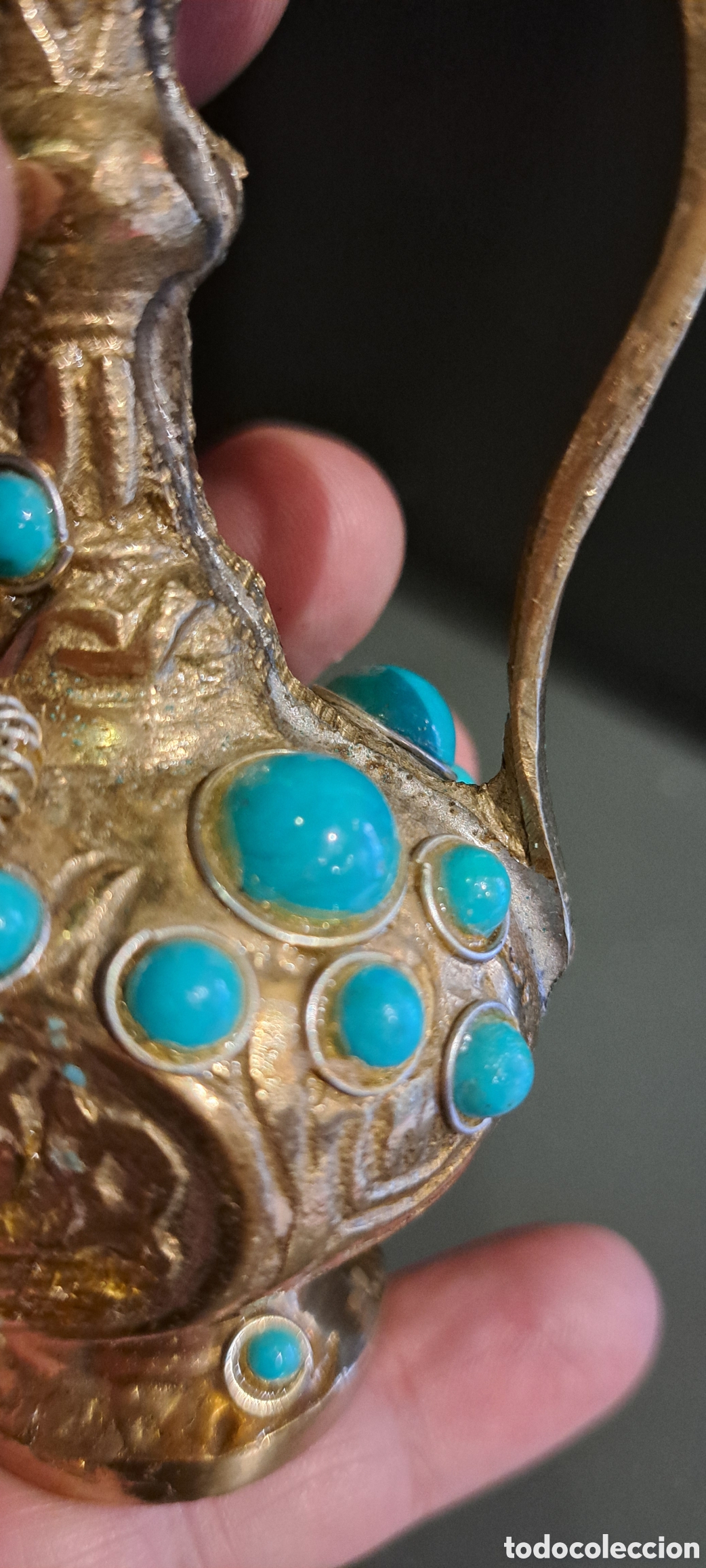 Antig&uuml;edades: Jarra marroqu&iacute; bronce - Foto 6
