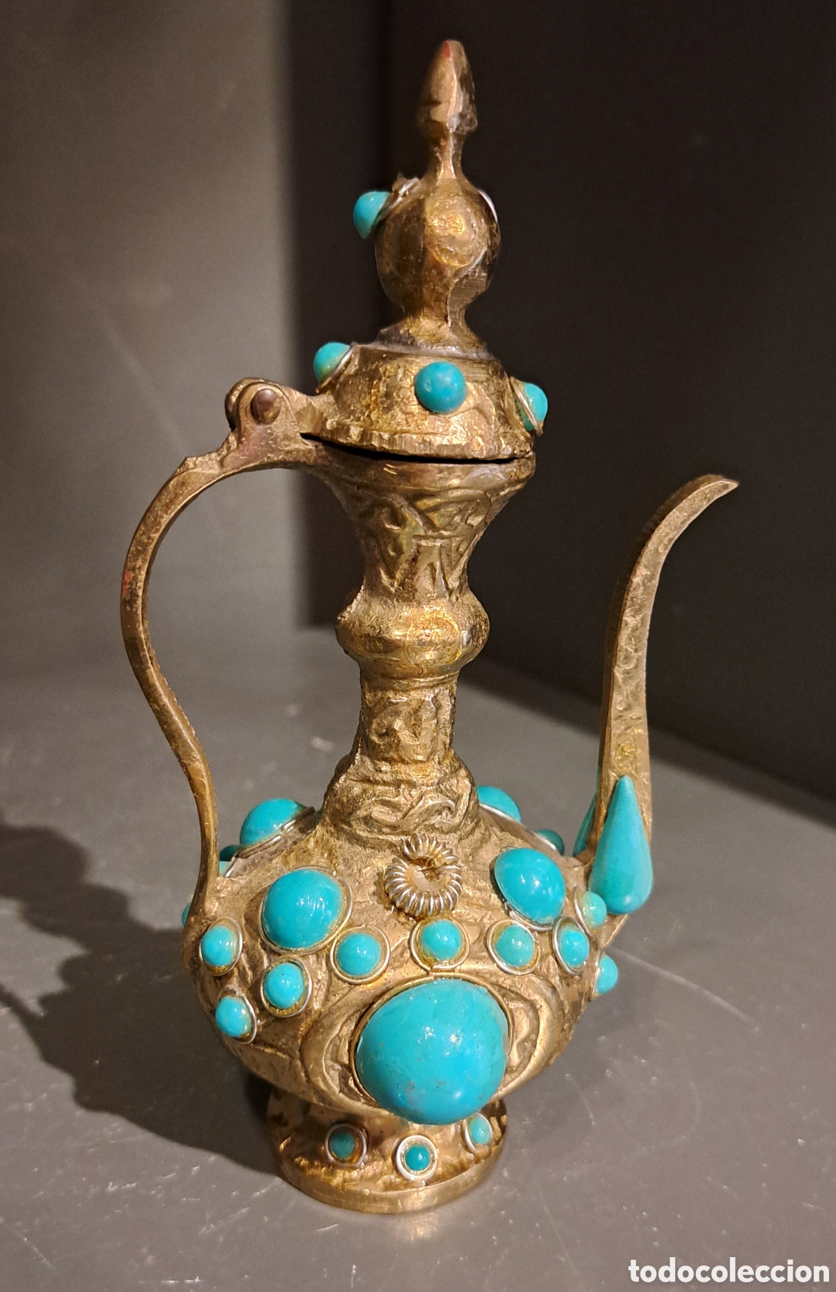 Antig&uuml;edades: Jarra marroqu&iacute; bronce - Foto 2