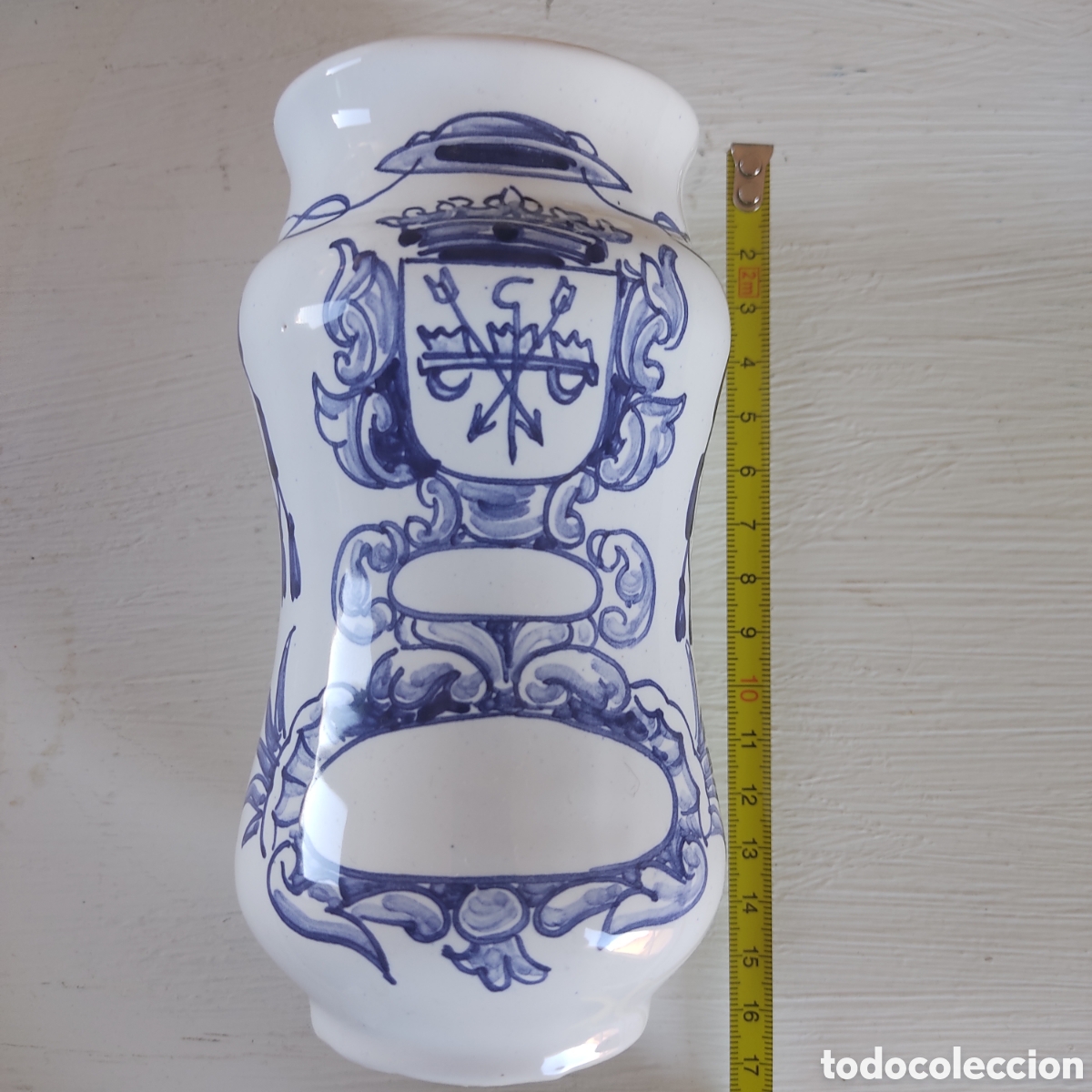Antig&uuml;edades: Jarr&oacute;n peque&ntilde;o de Talavera - Foto 1