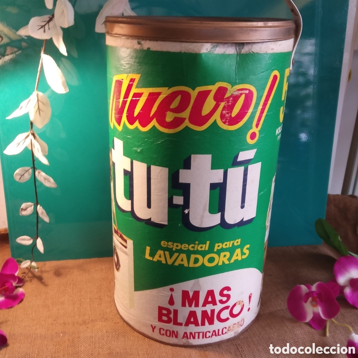 Antig&uuml;edades: Tambor / caja de detergente tu t&uacute; - Foto 9