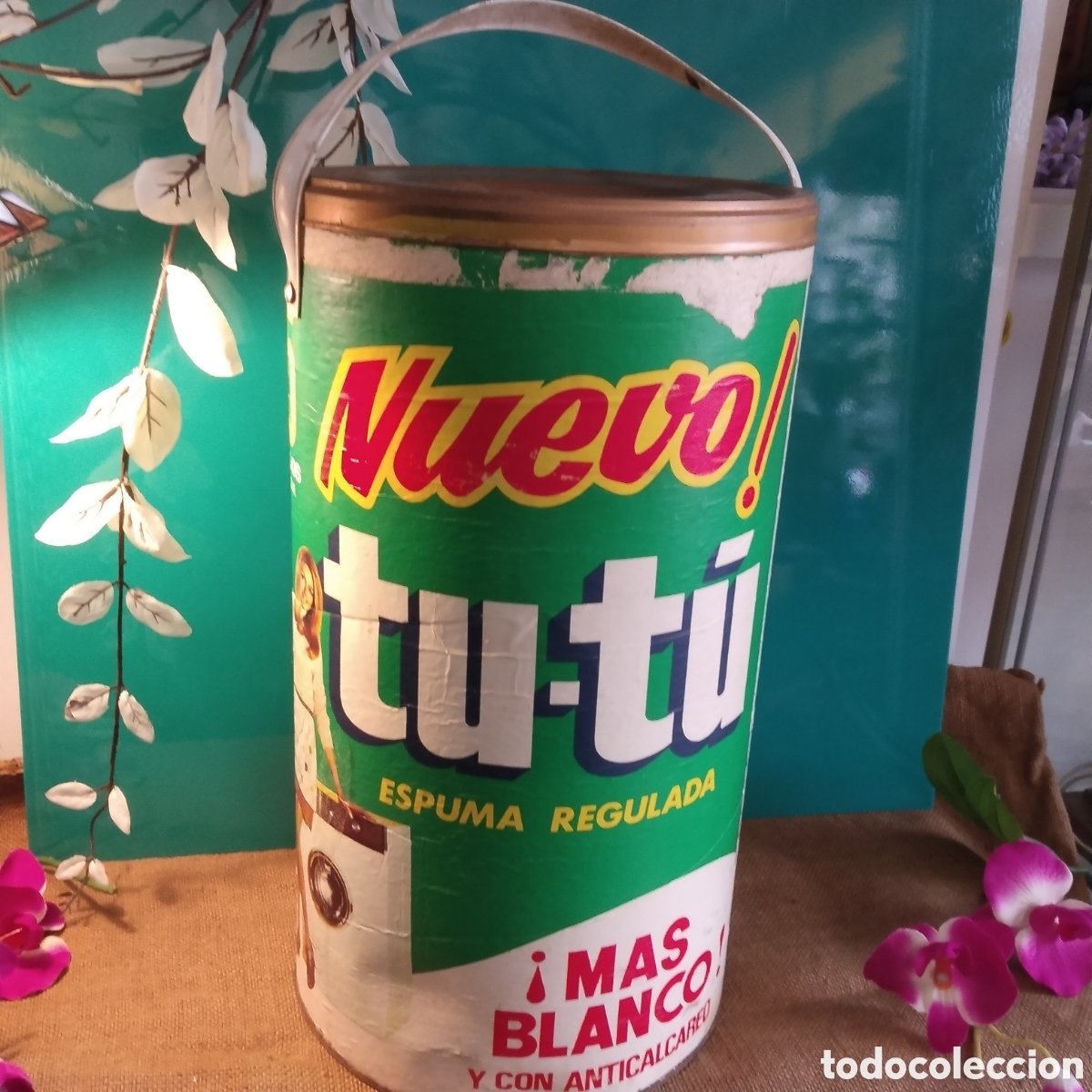 Antig&uuml;edades: Tambor / caja de detergente tu t&uacute; - Foto 11