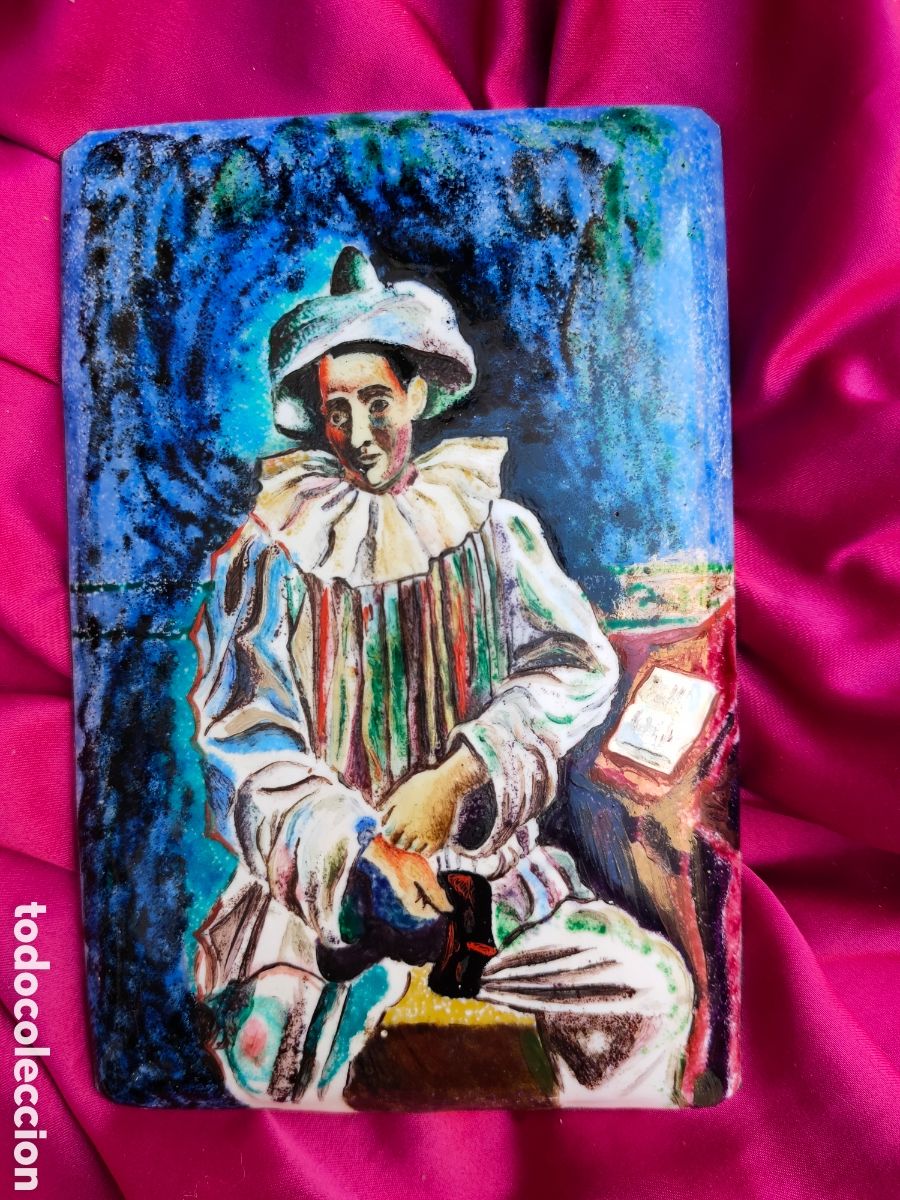 Antig&uuml;edades: *PIERROT CON MASCARA* PABLO PICASSO 1918
