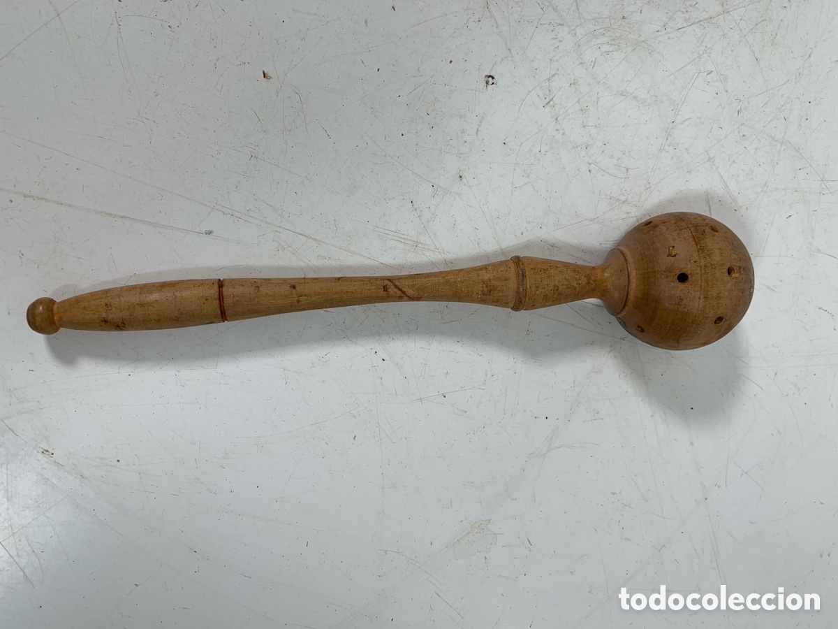 Antig&uuml;edades: 01_ Preciosa cuchara madera - Foto 2