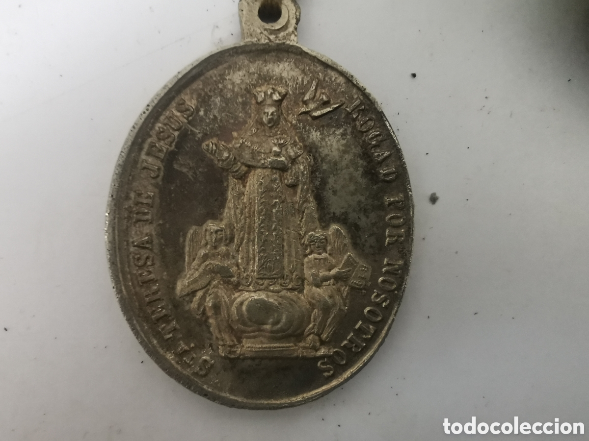 Antig&uuml;edades: Medalla santa Teresa de Jes&uacute;s - Foto 2