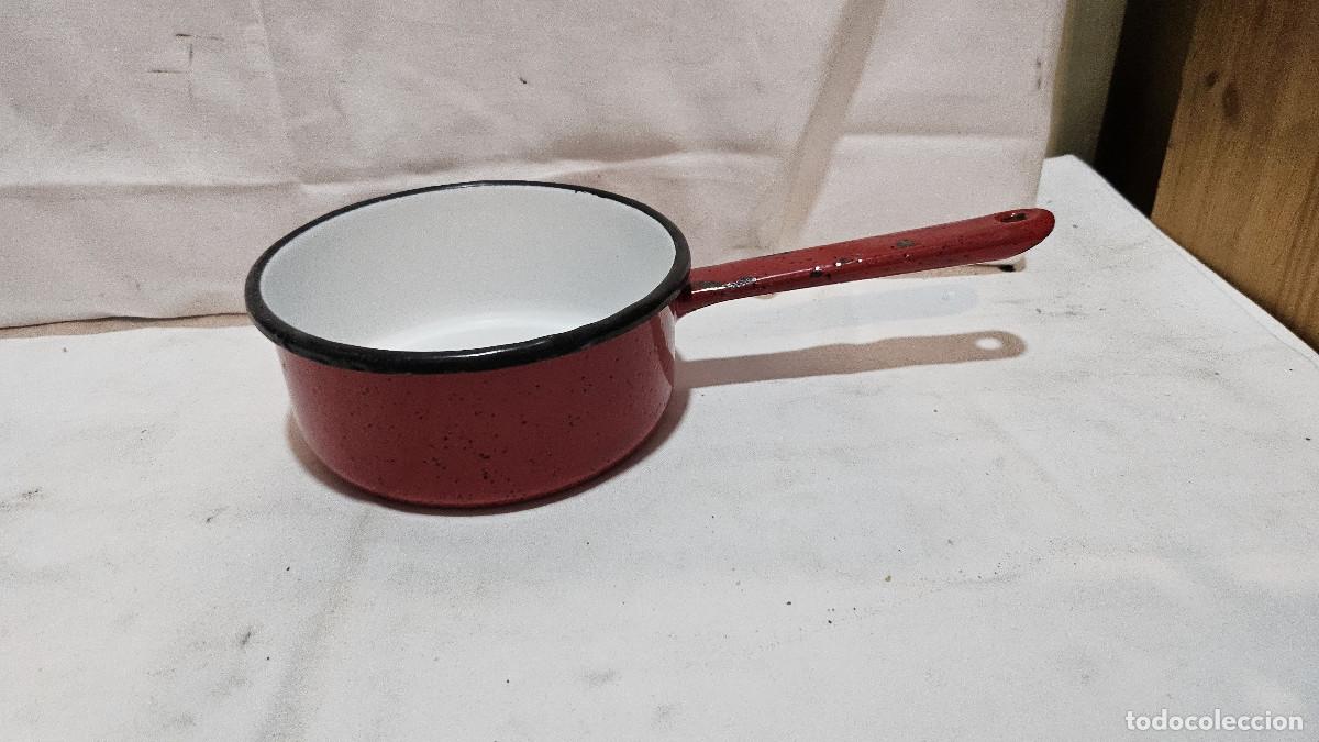 Antig&uuml;edades: cazuela en color rojo - Foto 2