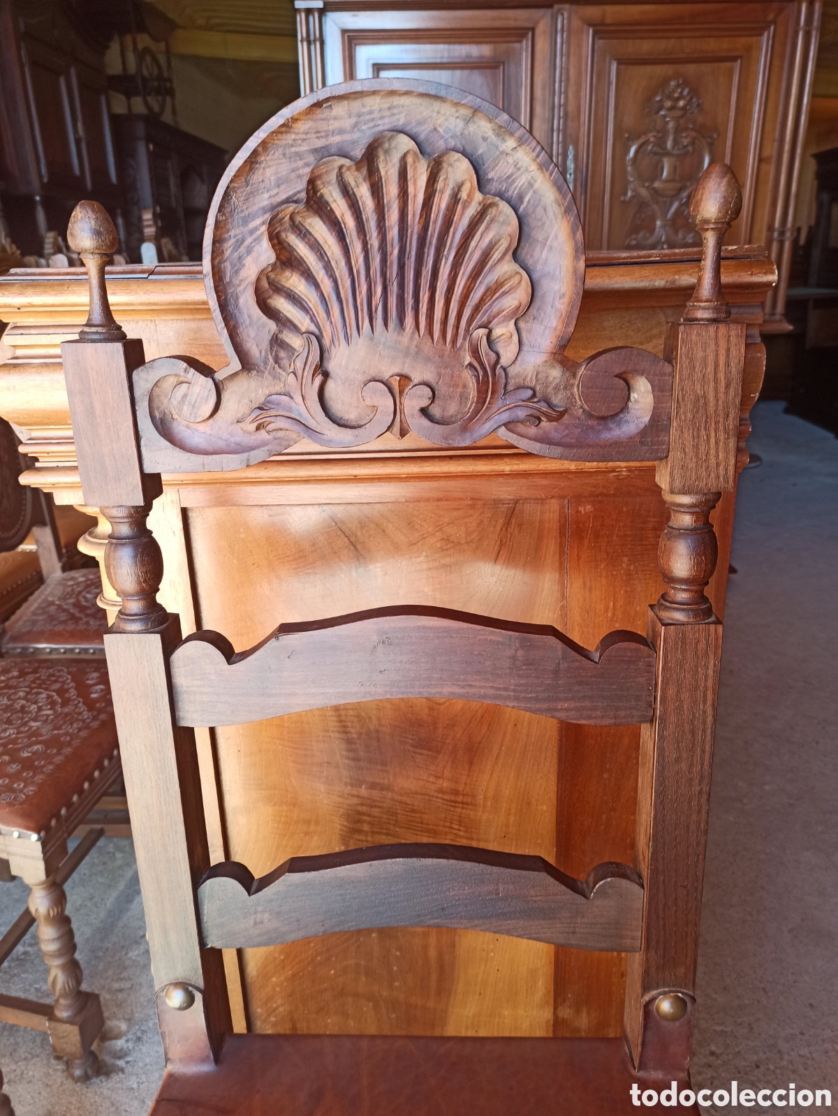 Antig&uuml;edades: Sillas r&uacute;sticas con peineta de madera - Foto 2