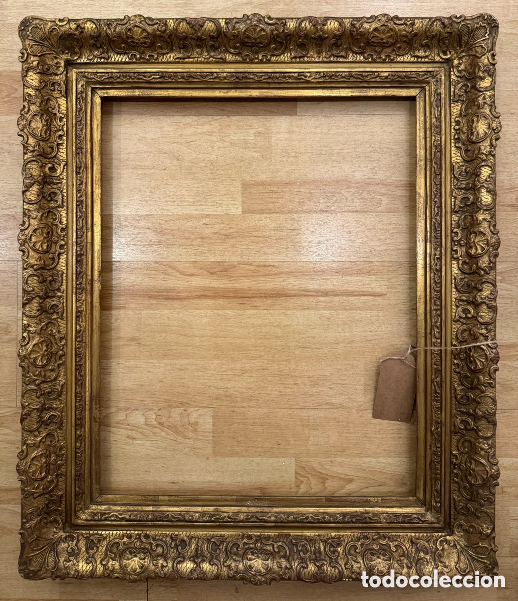 Antig&uuml;edades: Marco dorado del siglo XIX - Foto 1