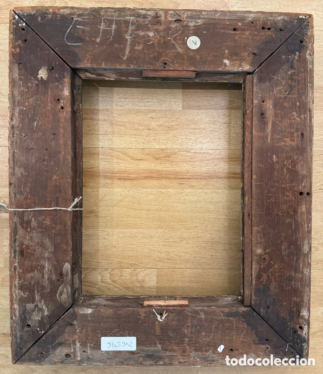 Antig&uuml;edades: Marco dorado del siglo XIX - Foto 6
