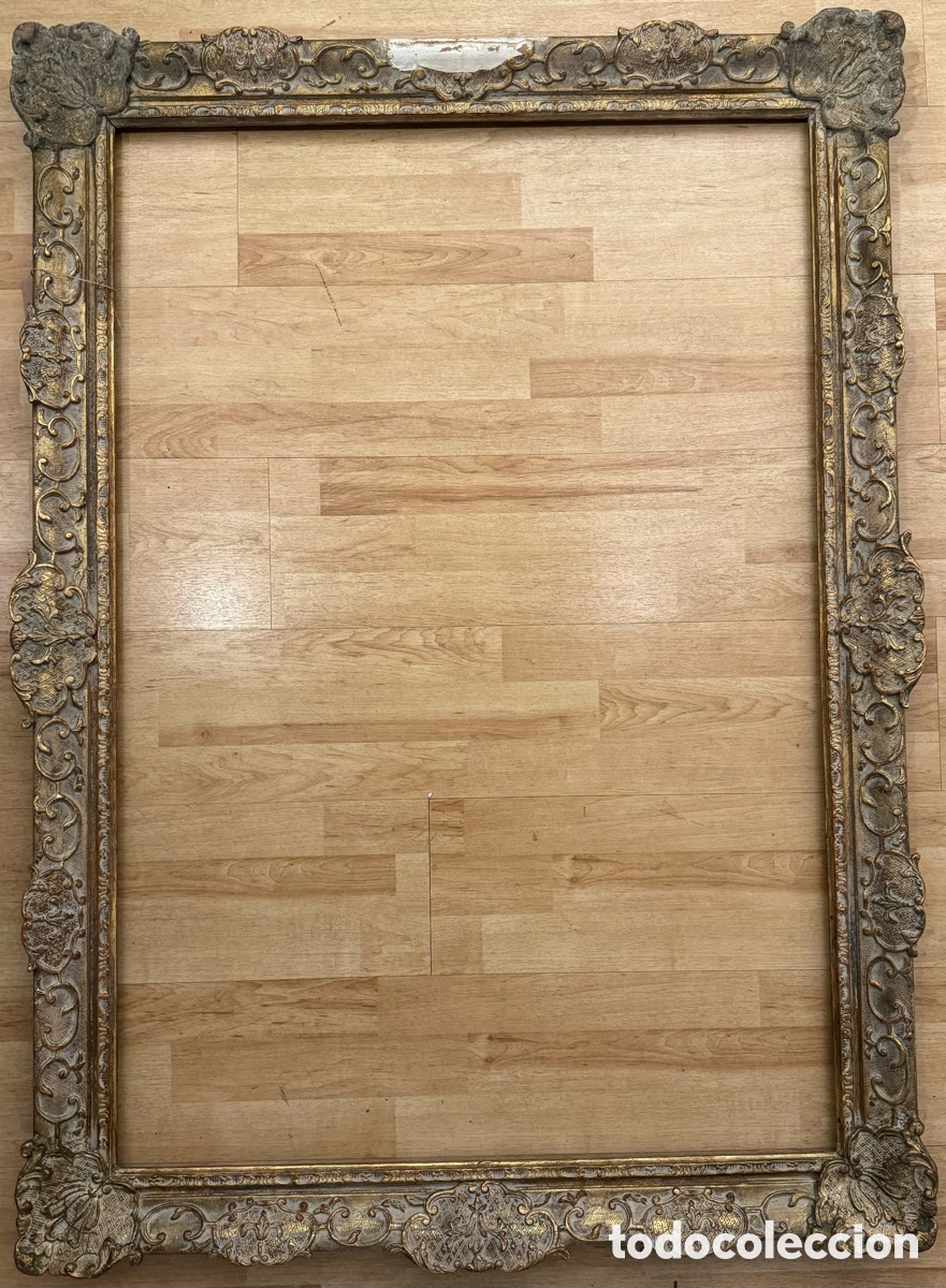 Antig&uuml;edades: Marco dorado del siglo XIX - Foto 1