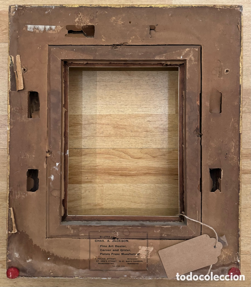 Antig&uuml;edades: Marco dorado del siglo XIX - Foto 6