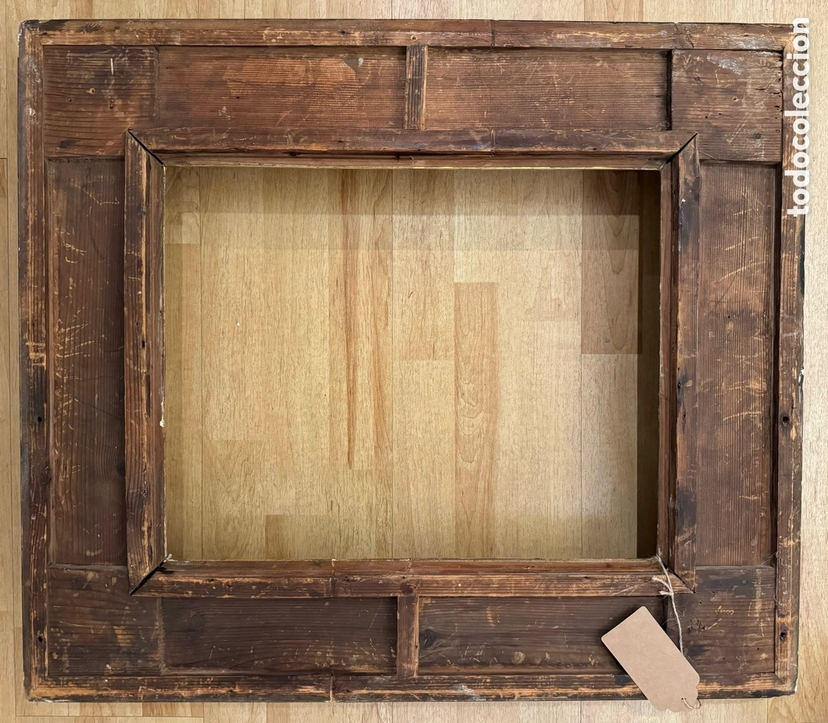 Antig&uuml;edades: Marco dorado del siglo XIX - Foto 6